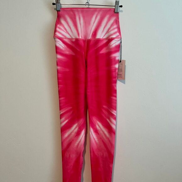 NWT XS Splits59 Pink and white tie-dye leggings Retails for $110 - Picture 1 of 5